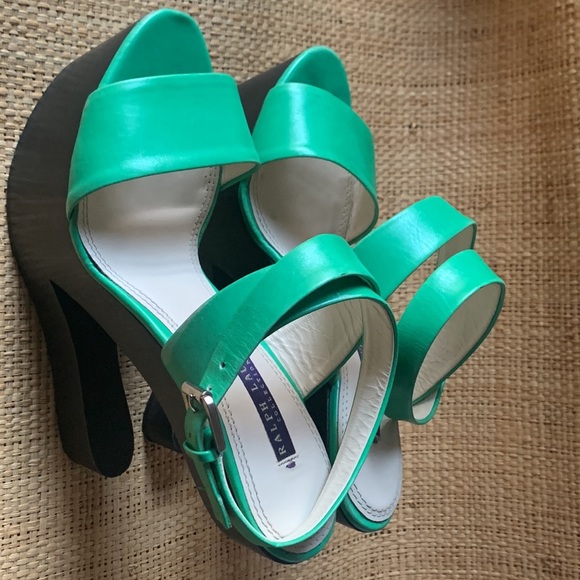 💚 Platform Shoes Ralph Lauren Collection - Picture 7 of 9